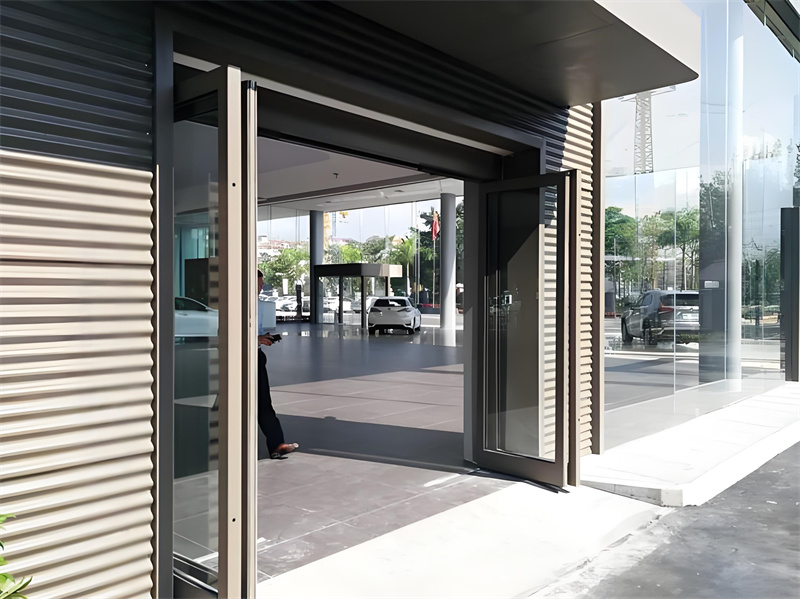 خودکار دوہری تہہ دروازے کا نظام جو داخلہ کے لیے جگہ بچاتا ہے | آؤٹس خودکار تہہ دروازہ