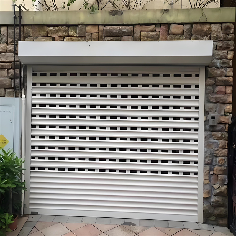 Puerta Enrollable Perforada de Aluminio - Ventilación y Seguridad Antirrobo para Comercios