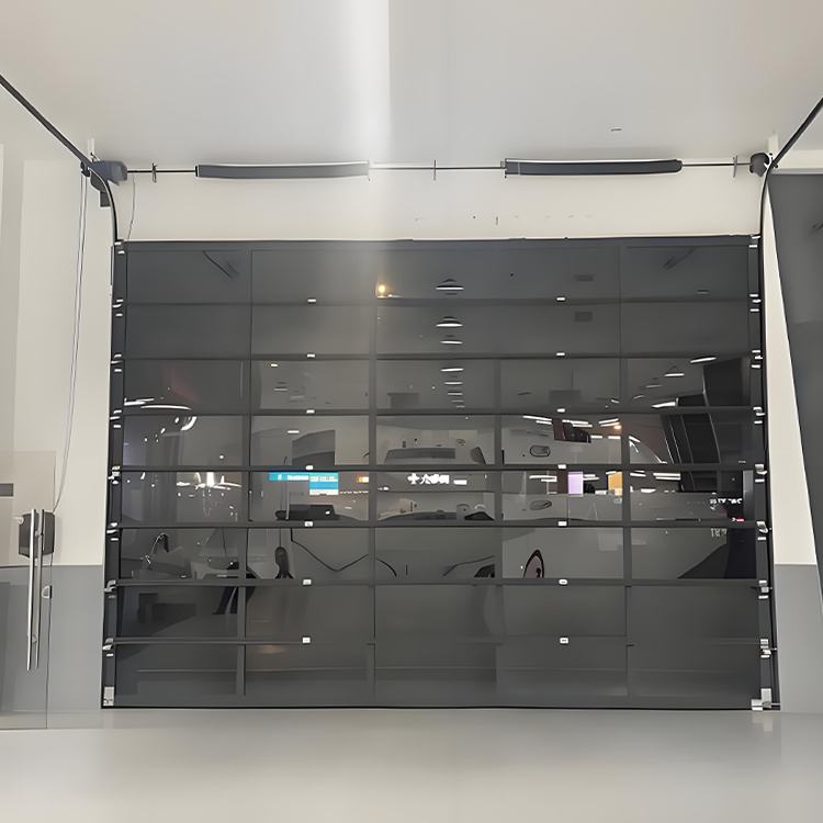 Puerta Personalizada de Aluminio con Perspectiva - Ignífuga y Antipinchazos, Puerta Elevadora de Cristal Panorámico para Escaparates