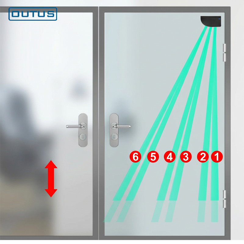 Abrepuertas automático para puertas batientes con sensor de seguridad actualizado, versión izquierda y derecha para centros comerciales