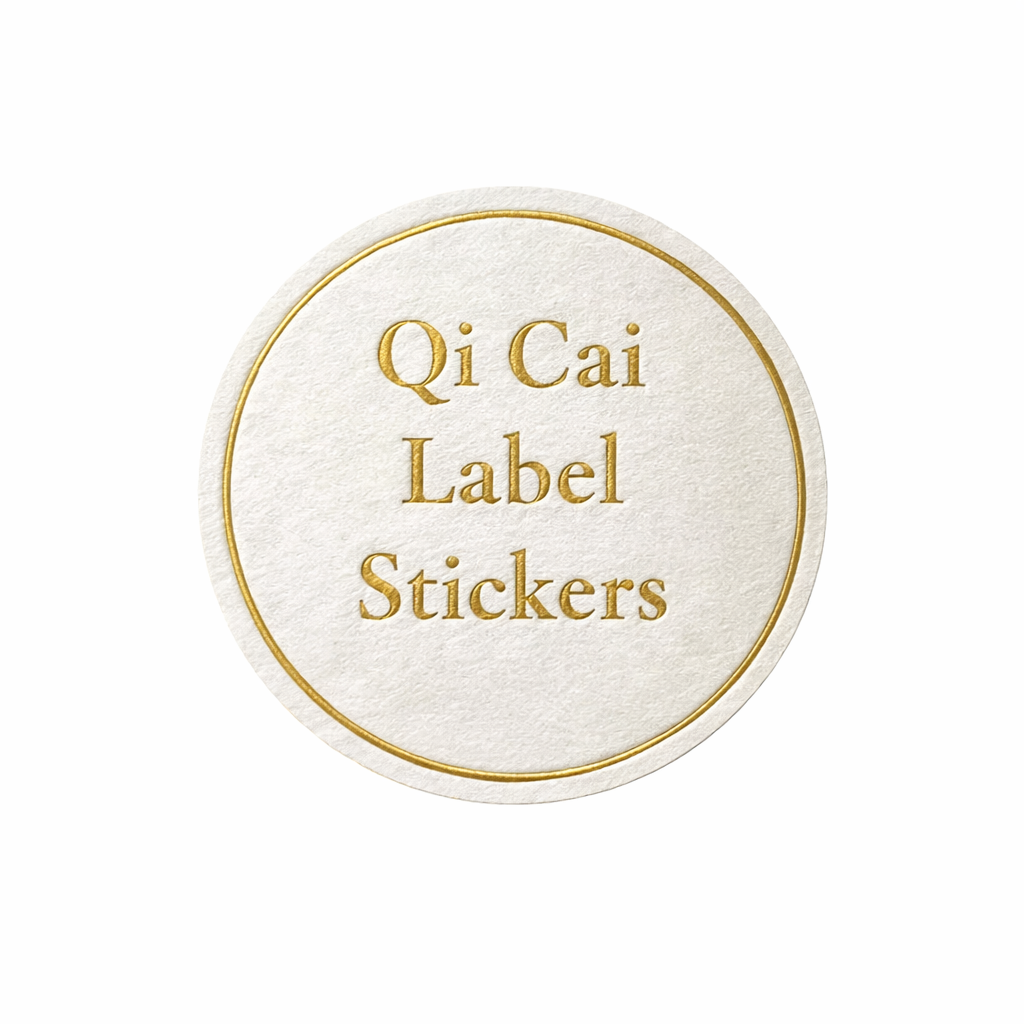 Stickers met hot-foil-stempeling
