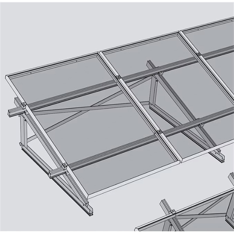 Aluminium Driehoek Houers vir Veeldoelige Gebruik Grond Dakmontering vir PV Soolarsisteme Groothandelaar Verskaffing