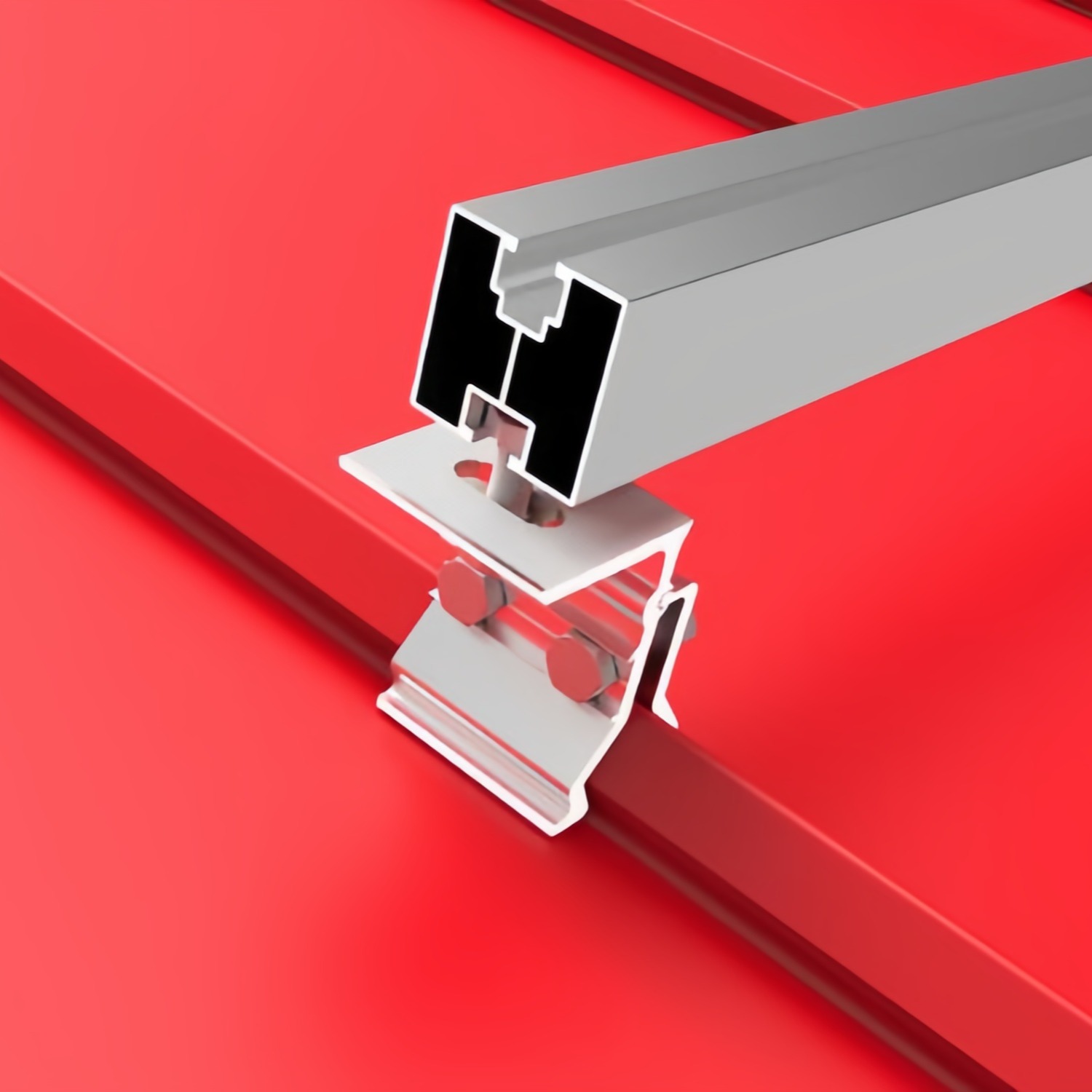 Система опорных конструкций для монтажа на металлической крыше