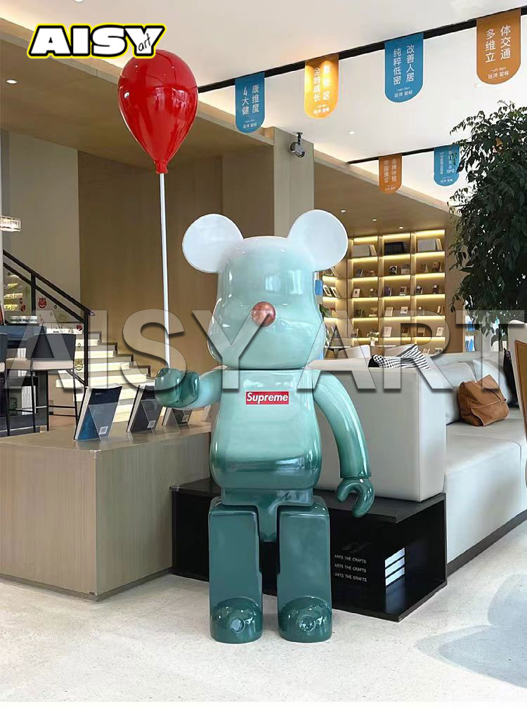 Trendy Bearbrick Balloon Statue