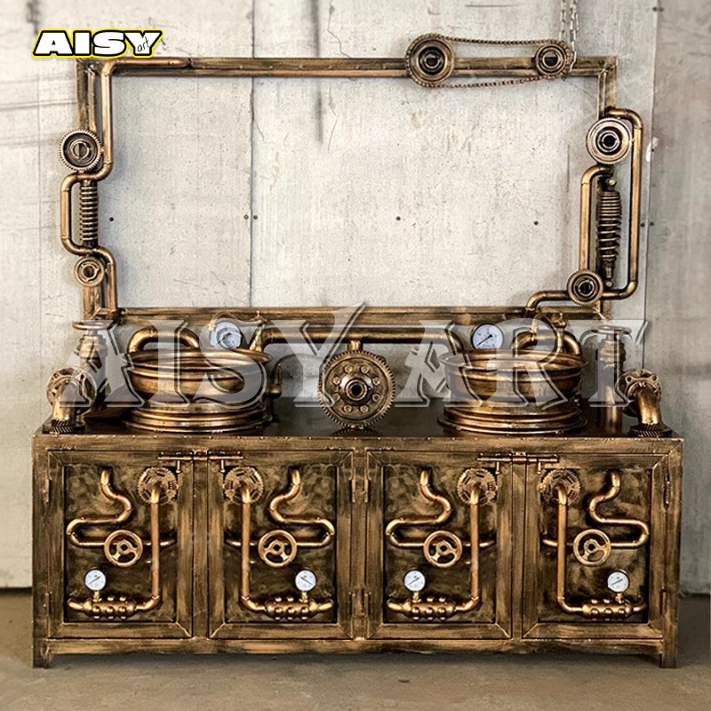 Industrial Iron Custom Vanity