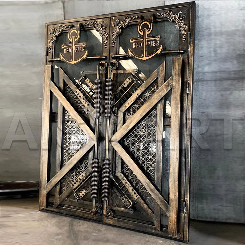 Vintage Style Decorative Metal Door