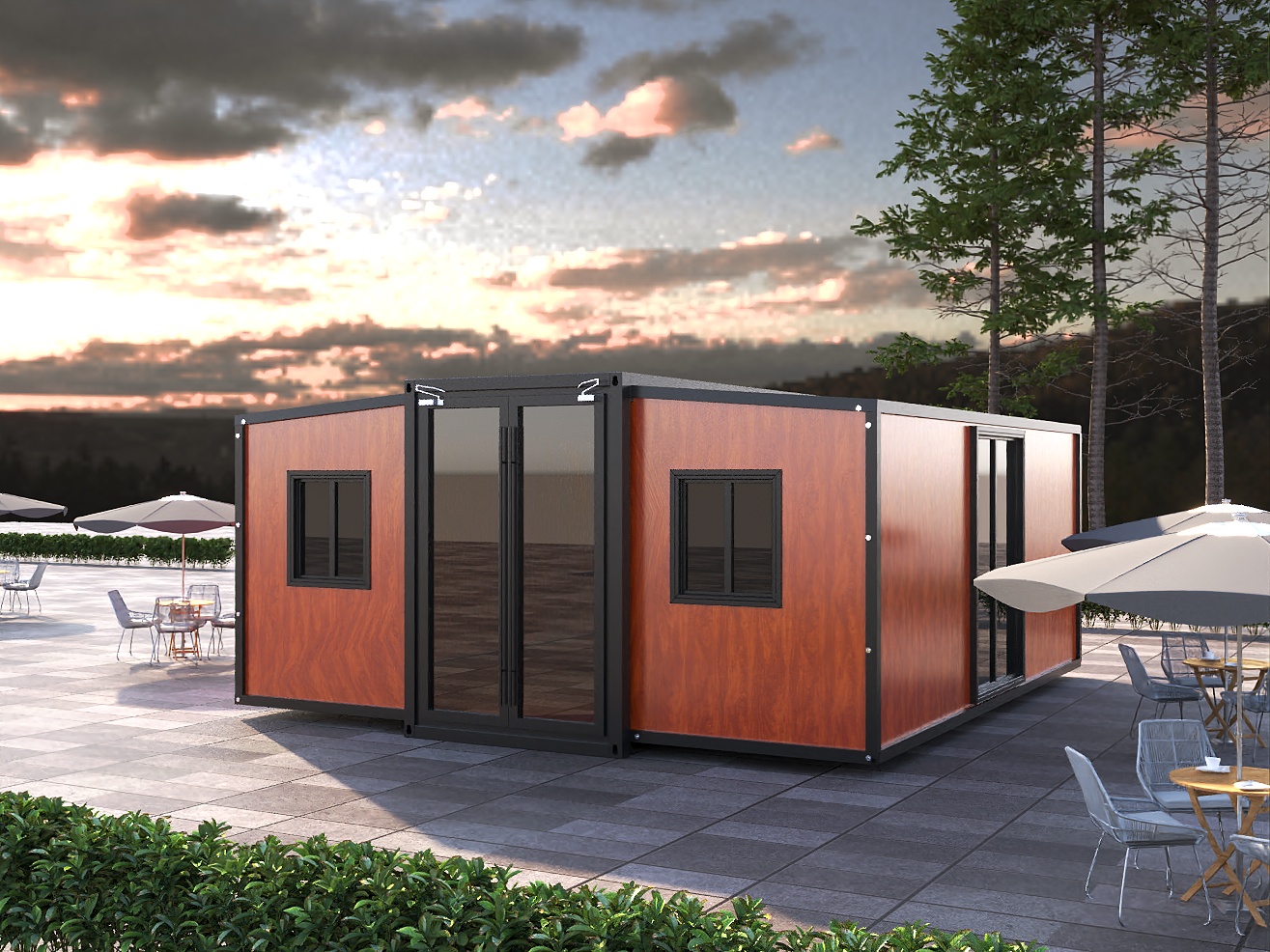 40ft expandable container house