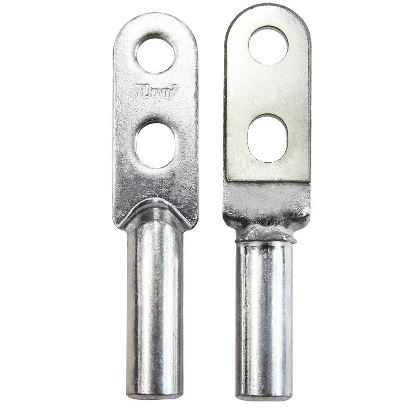 Brazed Copper-Aluminum Dual-hole Terminals & Lugs, Tin-Plated Composite Transition Plates - For Low-Voltage Systems