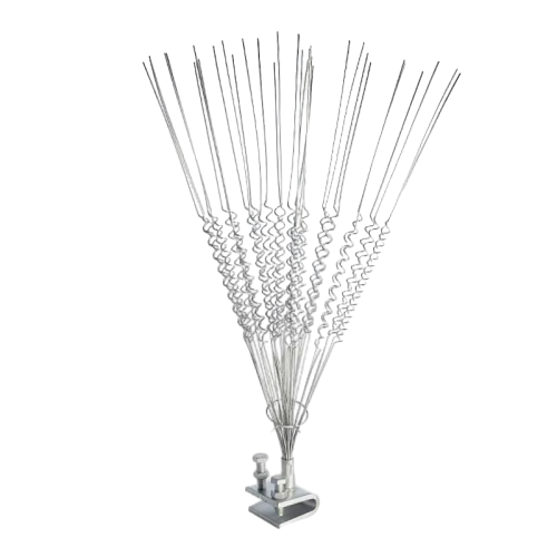 Bird Spikes.Galvanized Stainless Steel Bird Spikes.Transmission Poles.Featuring Windmill Deterrent.Magnetic Spring-Loaded Fixing.Dual-Function Bird Control Device. Stainless Steel Galvanized Spikes Windmill Deterrent.Magnetic Spring Design. Power Grids.