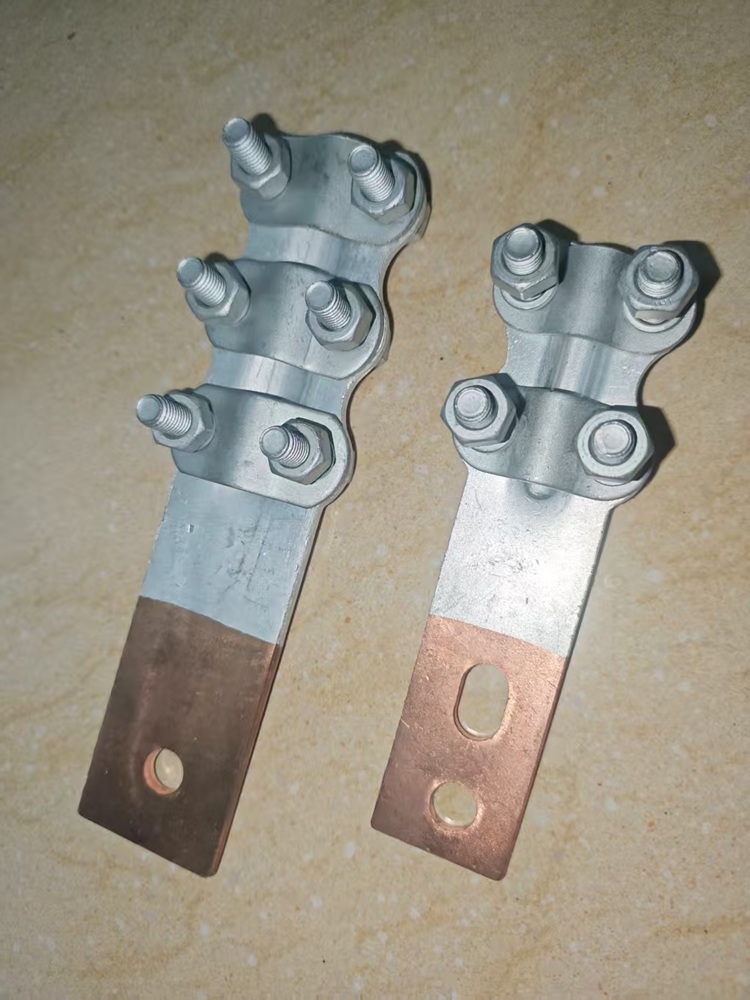 Clamp Ceangail(Clamp Pianbhuidéal Cu-Al,Clamp Aistrithe, Cábail,Cabail-Clamp Ceangail Tuirbiúil)