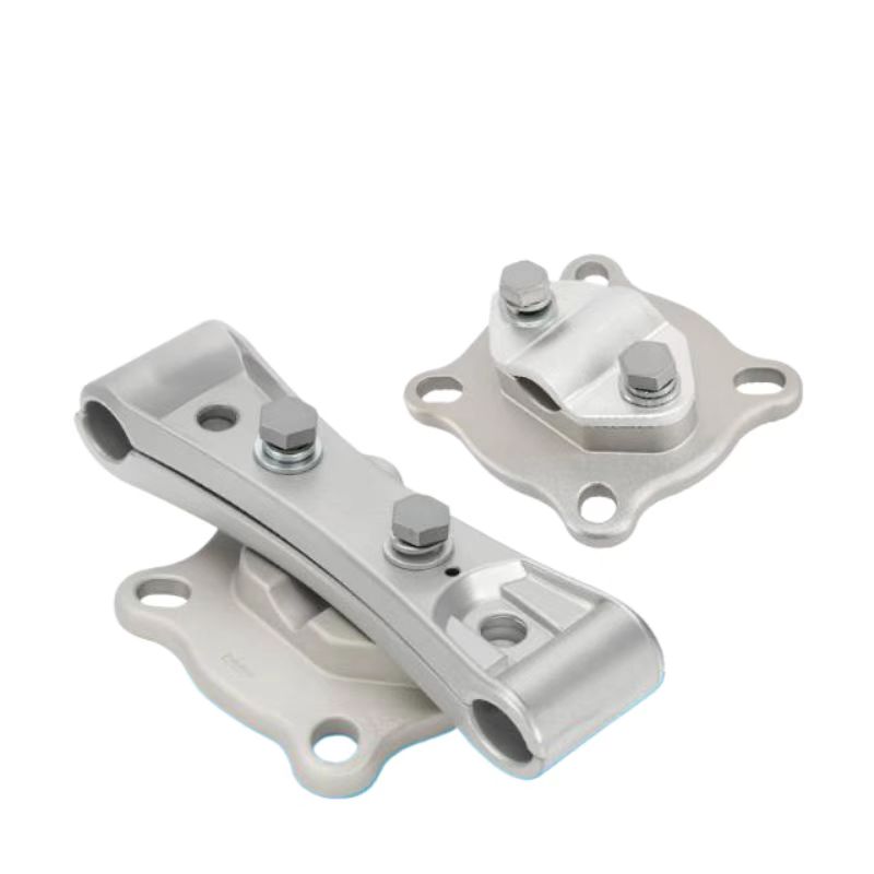Double-Split Flexible Busbar Fixing Fittings.Power Flexible Busbar Fixing Clamp.Bus-bar support clamp.