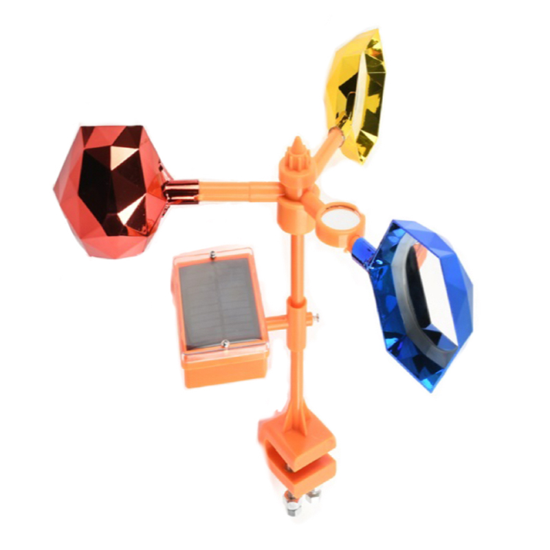 Bird Deterrent Device.Advanced Solar.Electroplated Colorful Diamond Design.Insulated Base.Voice-Activated Magnetic Windmill Ideal.Bird Scaring & Protection.New Model Solar Powered.Panels.Metal Pole-Mounted Bird Scaring Device.