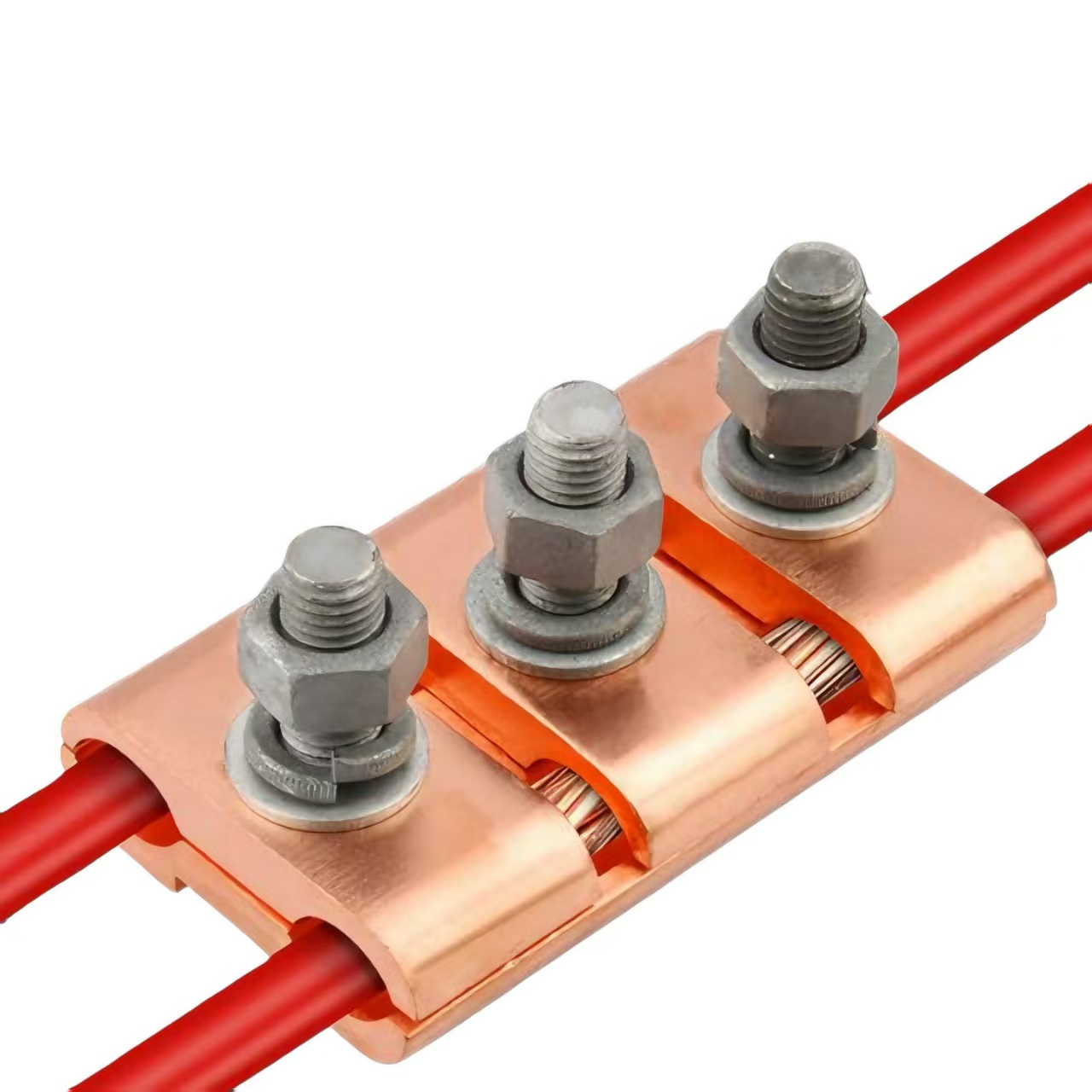 Copper Parallel Groove Clamps, Joint Transition Connectors, Connection Terminals and Clamps.