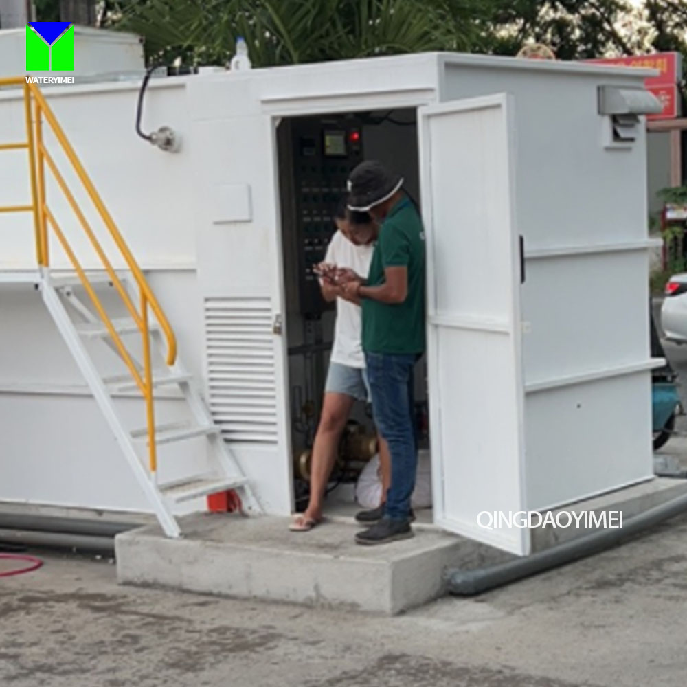 Yangi sanoat va uy-kurol uchun oqava suvni tozalash uskunalari, konteynerli paketlangan oqava suv tozalash ob'ekti