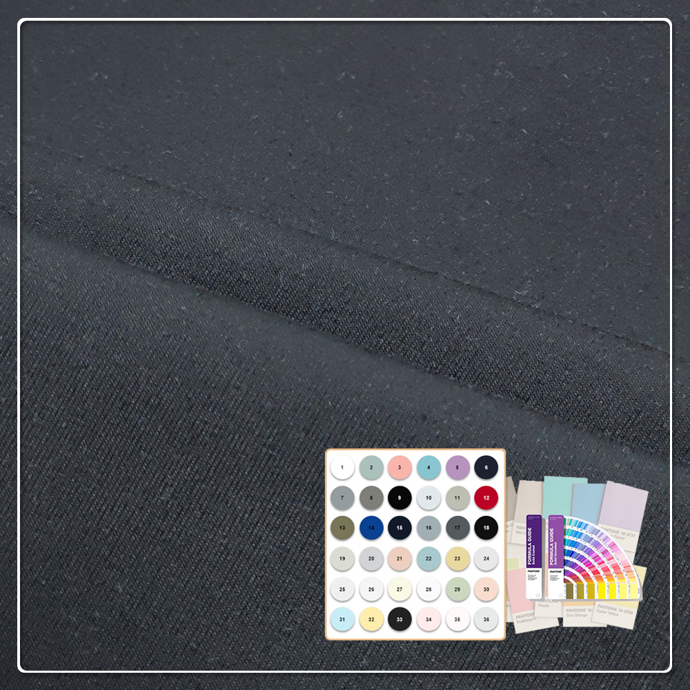 Balanced warmth and breathability. 400gsm 52% Cotton, 44% Polyester, 4% Spandex scuba fabric. Suitable for high-end sportswear and casual wear