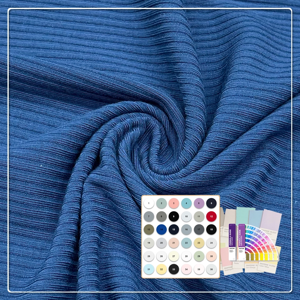 Antibacterial and deodorant 200gsm 95% bamboo 5% spandex 3*3 rib fabric suitable for body shaping underwear