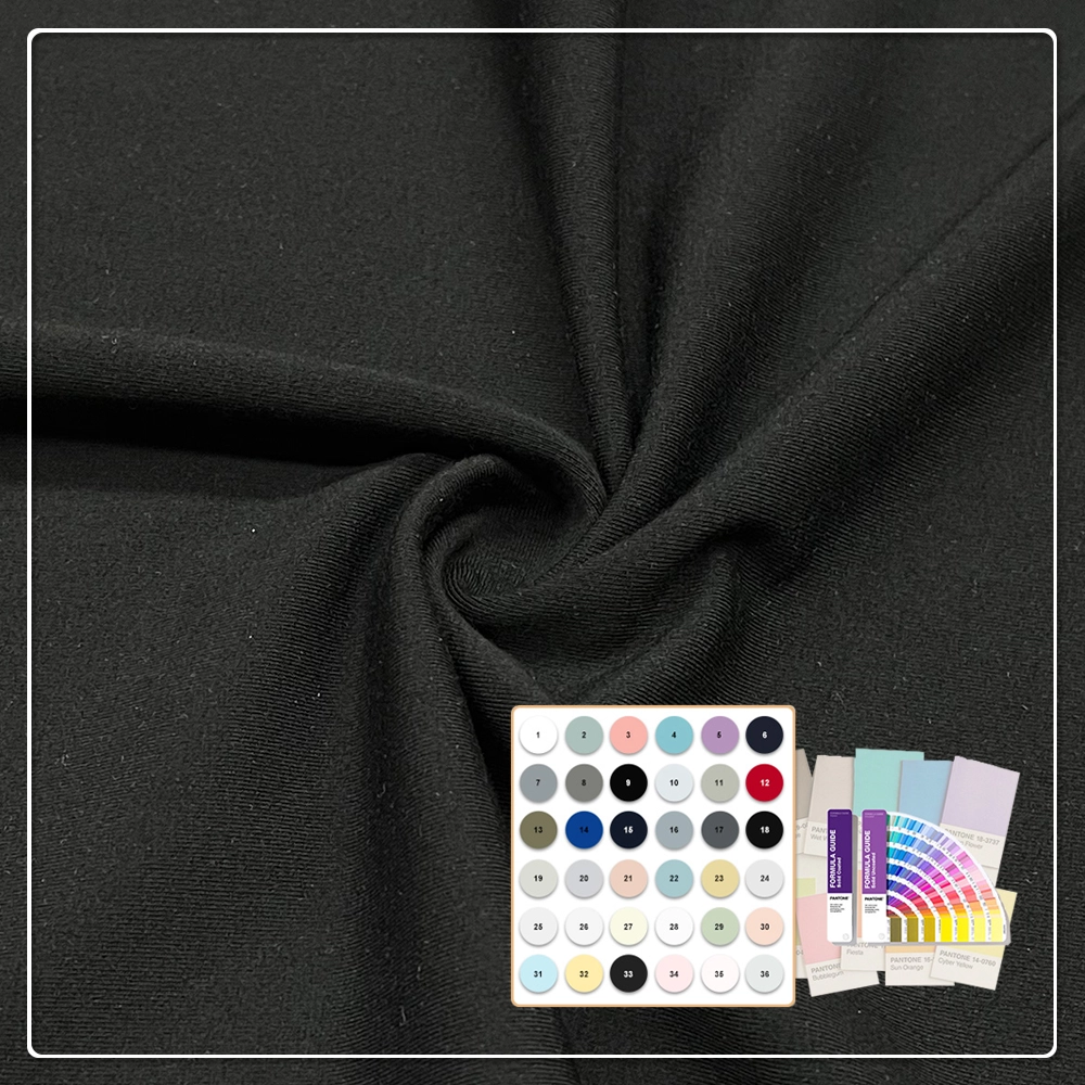 Highly wear-resistant and deformation-resistant 280gsm 68%Bamboo 24%Nylon 8%Spandex jersey is suitable for winter base layer