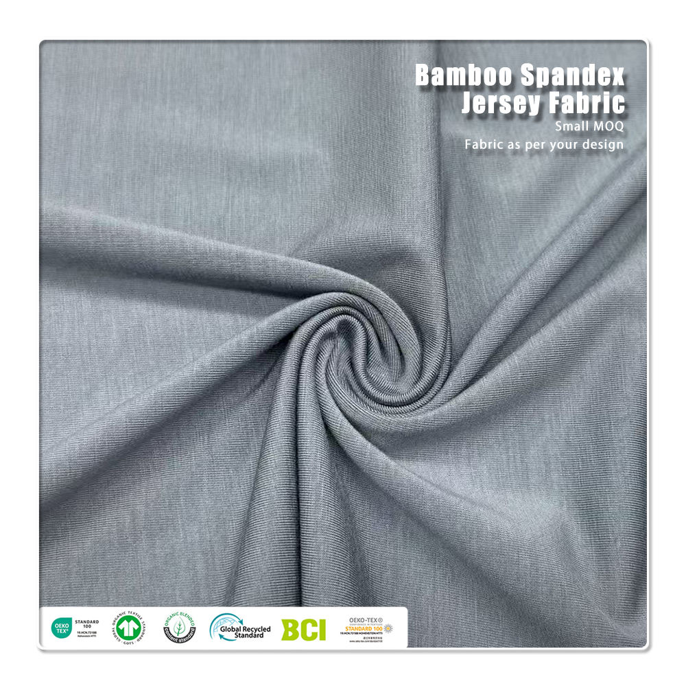 88% Lyocell 12% Spandex ein jersey efni andi-baktería, rakiþvötun, umhverfisvænt, léttvægt fyrir íþróttaklæði