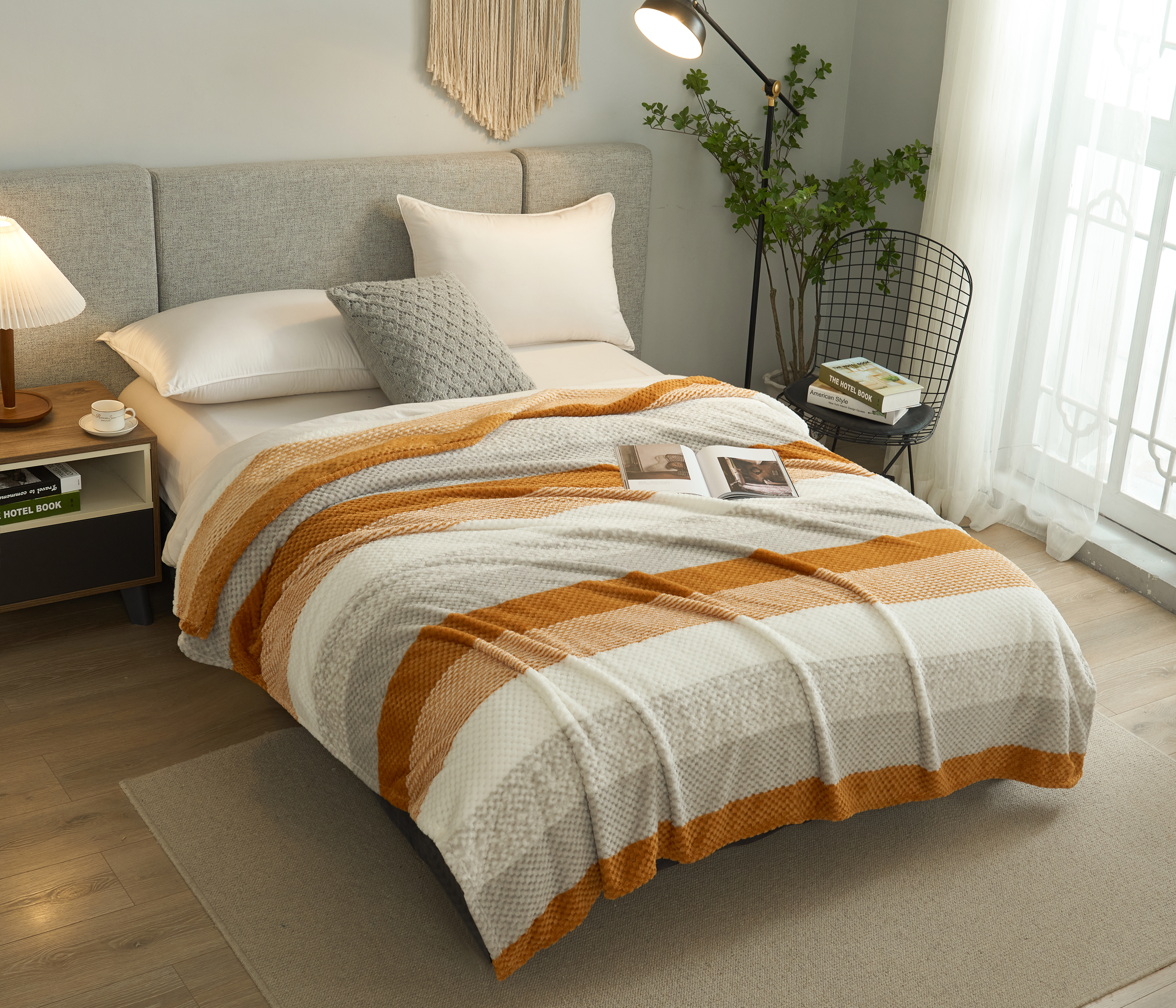 FLANNEL FLEECE POPCORN MAĠĠATA - ĠINĠER