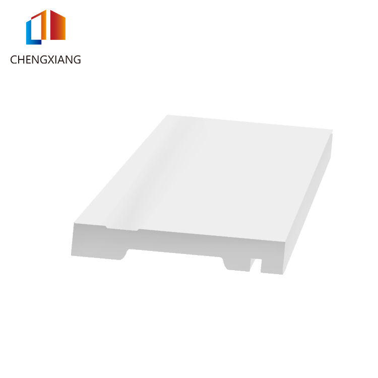 ספסל רצפה לבן PS, ספסל קיר 4 אינץ', 100*16 מ