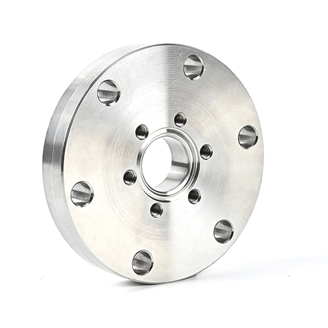 GBA01 CF Riduttori ta’ Tul Żero Għaqda ta’ Vakwum Għoli Differenza ta’ Daqs CF Flangja fuq il-Kulħadd SS304 Aċċajn Ixjewr Perforazzjonijiet Trasversali/Fid ta’ Metru CF35xCF16-CF200xCF150 Fid UNC