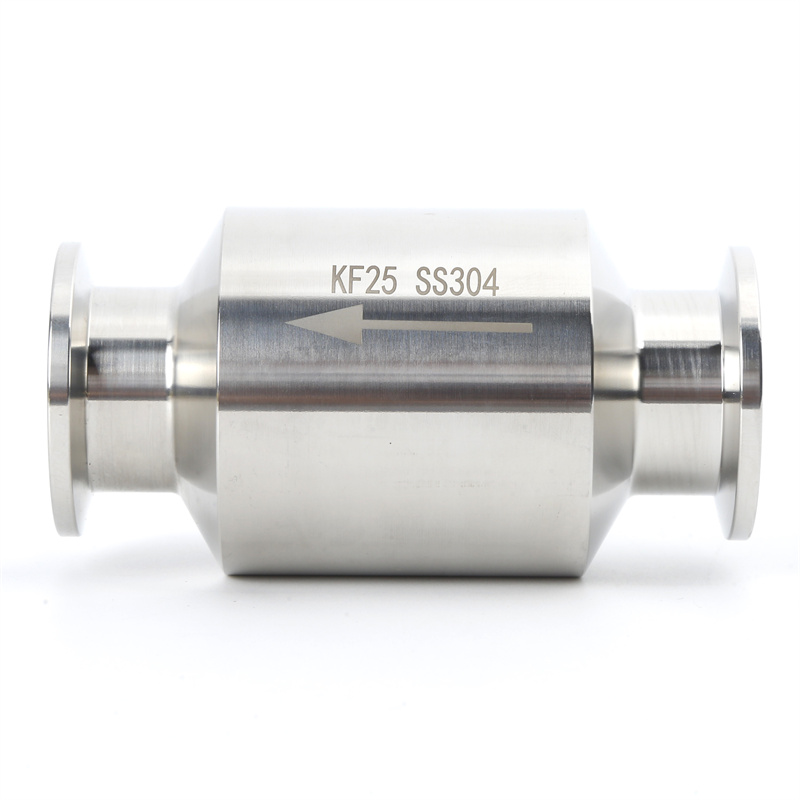 Valvola ta’ Ħeġġa KF SS304/SS316L Korpus minn Ajjed Inossidabbli b’Sigilli FKM KF16-KF50 Direzzjoni Unika Żvilupp Rrapidi NW16-NW50 Flanja tal-Vakwu