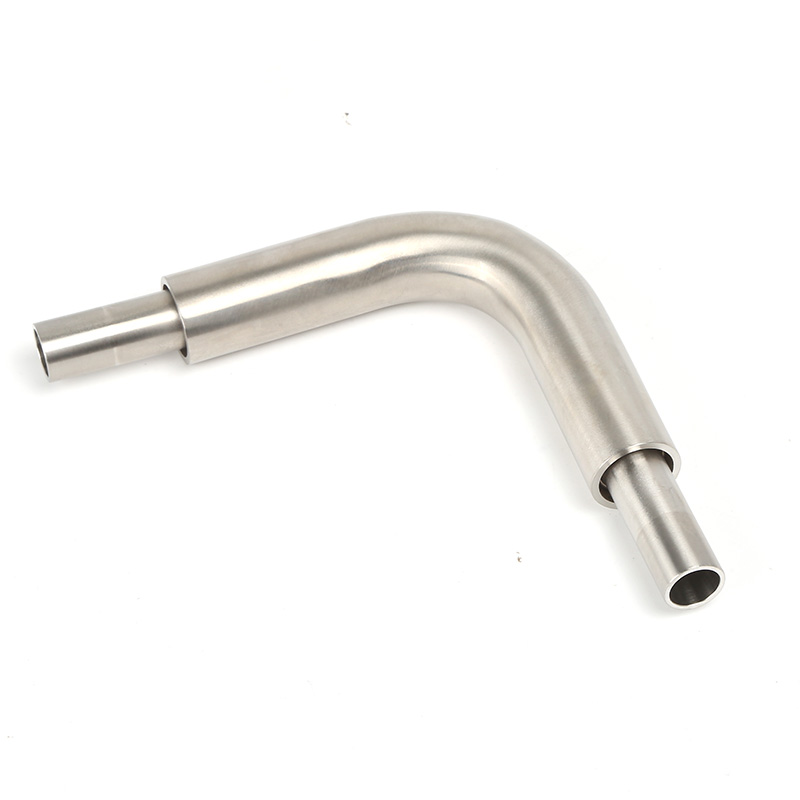 Gomiti per tubazione coassiale di alta qualità in SS316L, raccordi coassiali ultra alta purezza, gomiti in acciaio inossidabile BA/EP, tubazione ultra alta purezza (UHP)