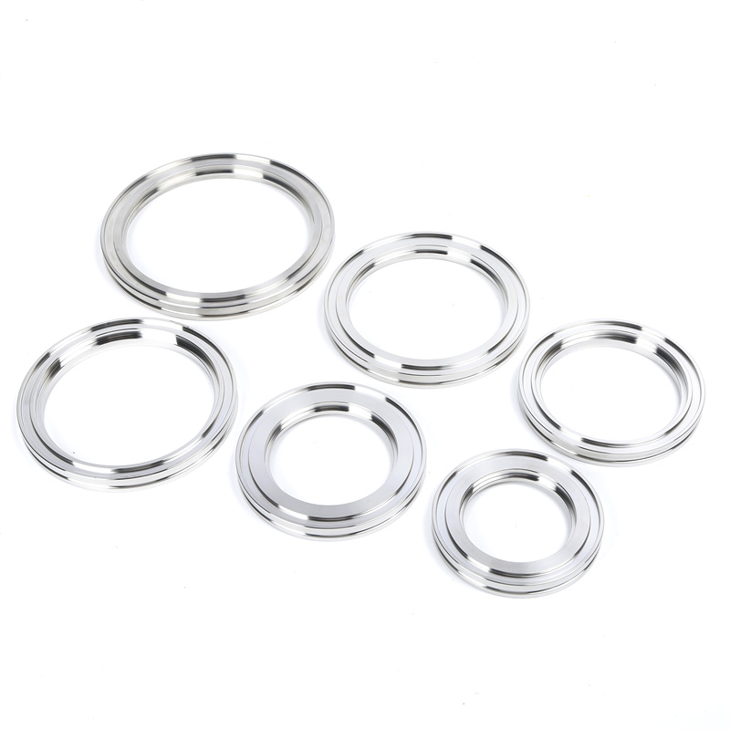 Raccordo a tenaglia ISO-K in acciaio inox forato, raccordo per vuoto ISO63-ISO500 con flange a tenaglia in SS304/SS316L per semiconduttori