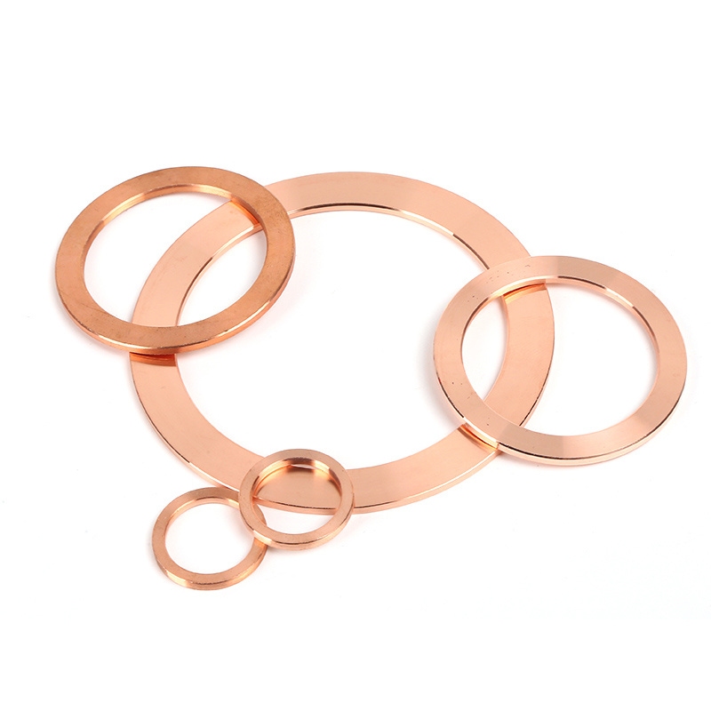 SGC01 Sigilli tal-Ilkopper OFHC Sigħar tal-Metal Oxigen-Lieli għall-Vakwum Super Għoli CF16-CF350 Flanġijiet Wedge Brass Bonded Plain