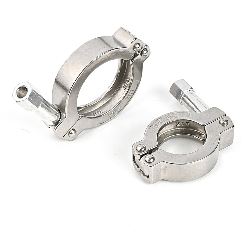 SS304 KF Doppju Pin Klampt Klampt ta' Vakwum Doppju Pin Flangja ta' Vakwum KF/NW ta' Azzar inqas biex għall-Semikonduktur