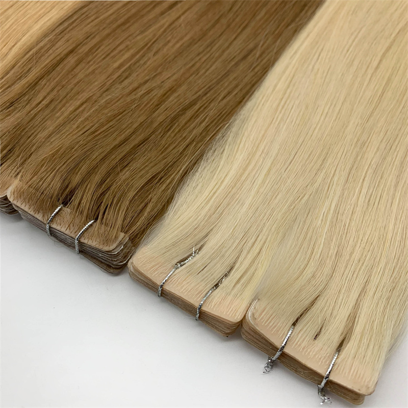 Fasimei Luxe Dubbel Getrokken Europese Remy Haar Weaving Extension 100% Maagdelijk Onzichtbaar Tape in Servicegarantie