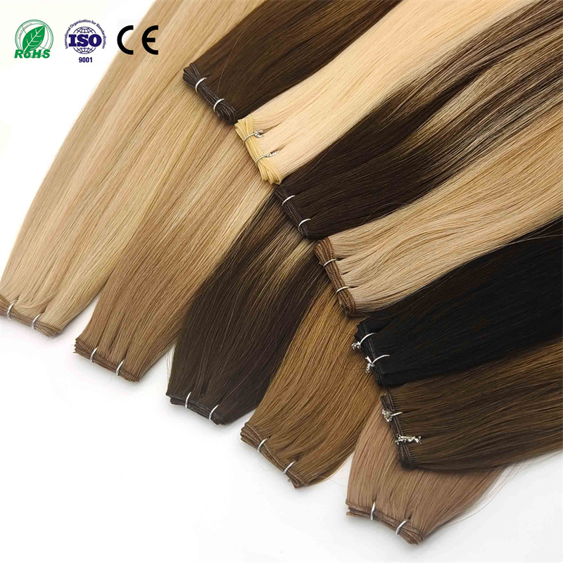 Fasimei Topkvalitet Genius Weft Rå Cuticula Alignet Hår Produkter Genius Weft Hår Extensions Intet Returneringskrav Hår Extensions