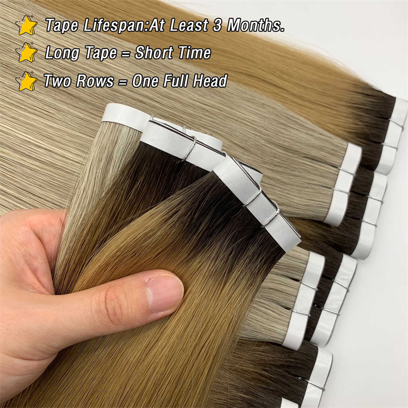 Transformer dit hår med vores førsteklasses krøllede tape i extensions