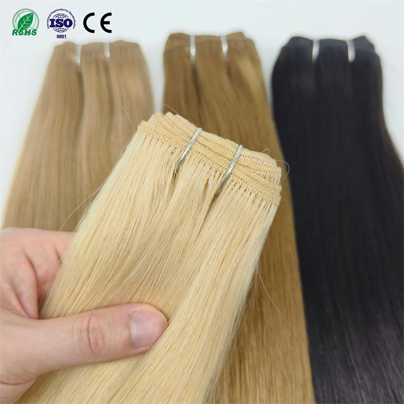 2025 Høj Kvalitet Highlight Bundles Brasiliansk Urørt Human Hair Weaving Extensions Super Dobbelt Trukket Maskinevæv