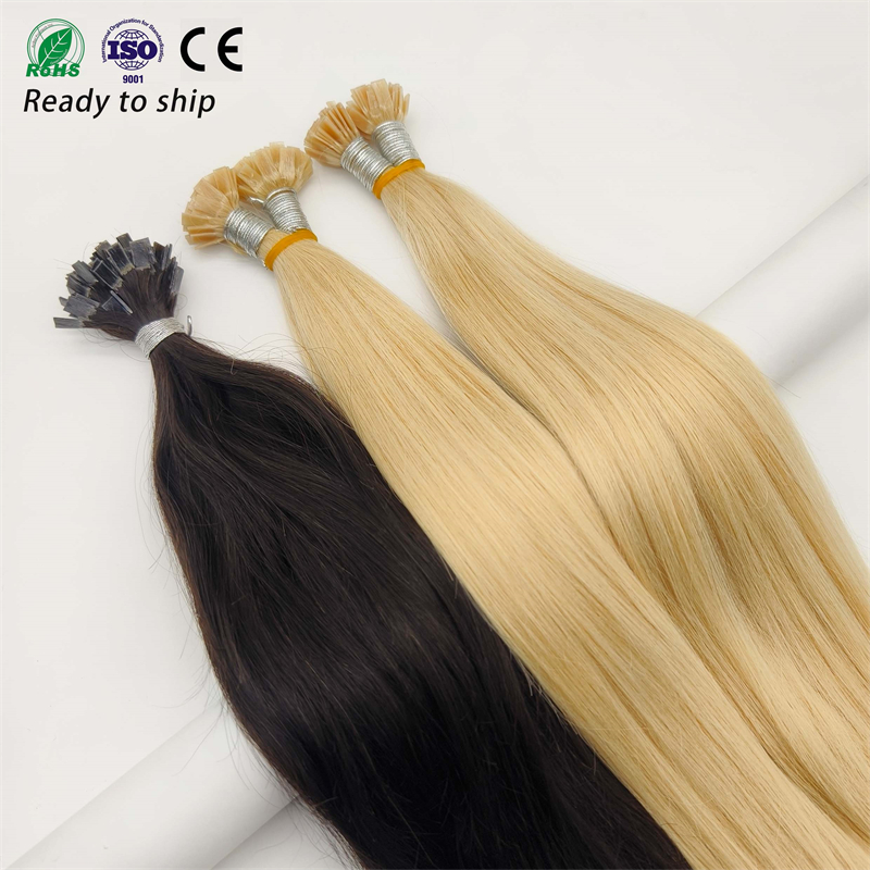 Fasimei Suuri Varasto Leikattu Rihmaviimeistely Hiustuotteet Litteä Vinkki Ihmisen Hiusten Laajennus K-vinkki Hiusten Laajennus