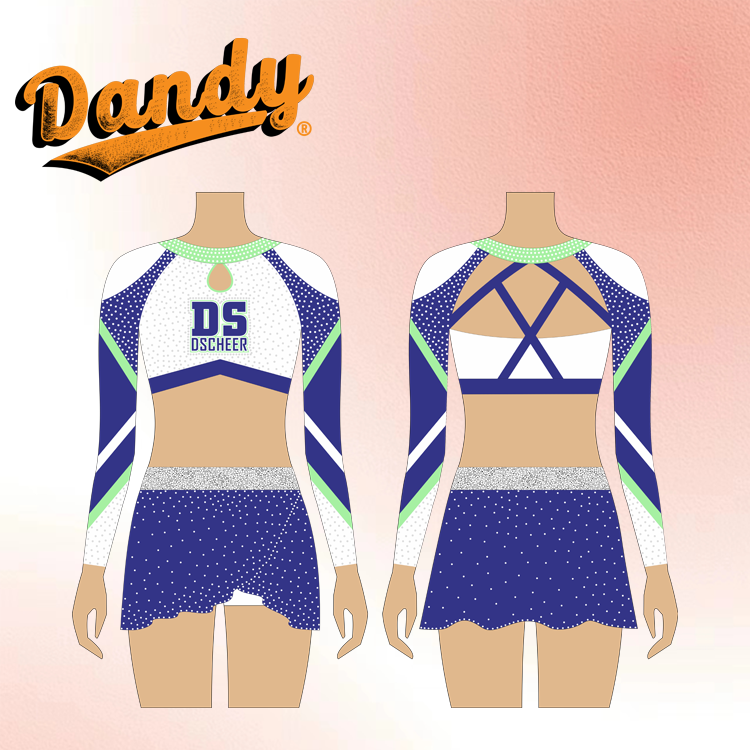 Velesprodaja uniformi za cheerleading sa dugim rukavima po meri, timski pribor