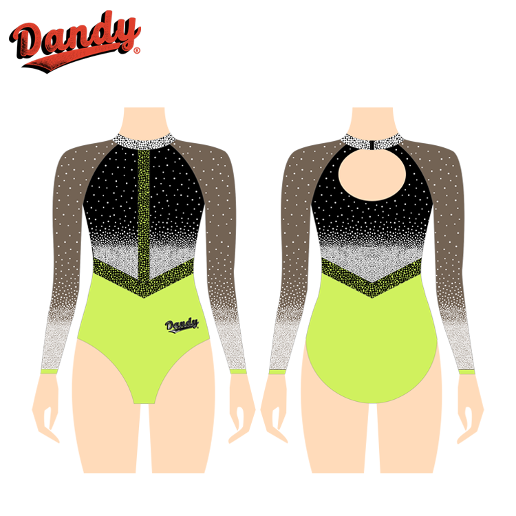 Unikalne leotardy gimnastyczne z efektem połysku, przystępne ceny, wysoka jakość, idealne na zawody