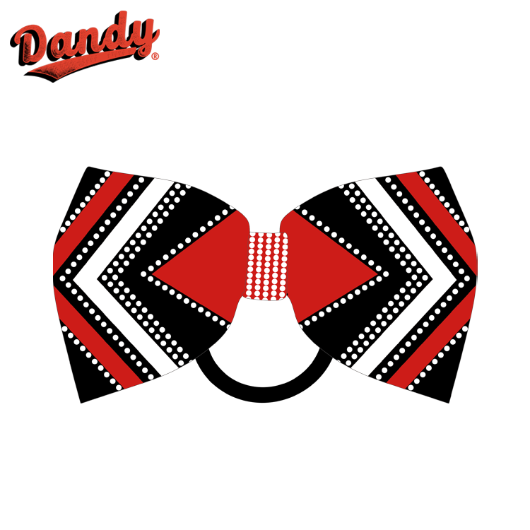 Fabrica Directă Bow-uri pentru Păr Cheerleading – Panglici Personalizate cu Numele și Sigla Echipei Școlii Imprimate