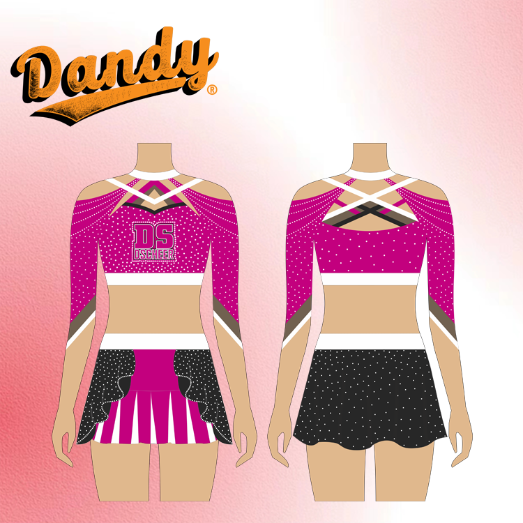 オーダーメイドのチアリーディングユニフォーム - 無料モックアップ、低MOQ・迅速な生産