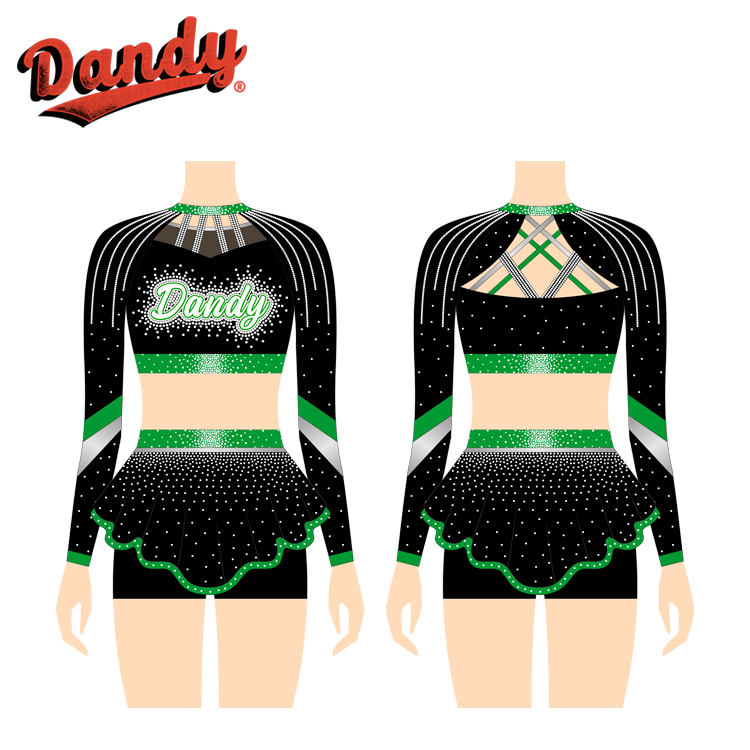 2025年新作チアリーダーユニフォーム 高品質 カスタムデザイン ロゴ入りチアリーディングアパレル