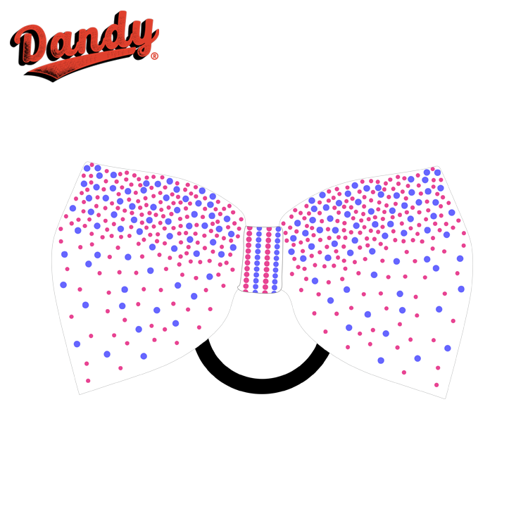 ఫ్యాక్టరీ ధర చీర్లెడింగ్ హెయిర్ బోలు – రిన్ స్టోన్లతో కస్టమైజ్డ్ రిబ్బన్, టీమ్ స్పిరిట్ మరియు పాఠశాల క్రీడలకు