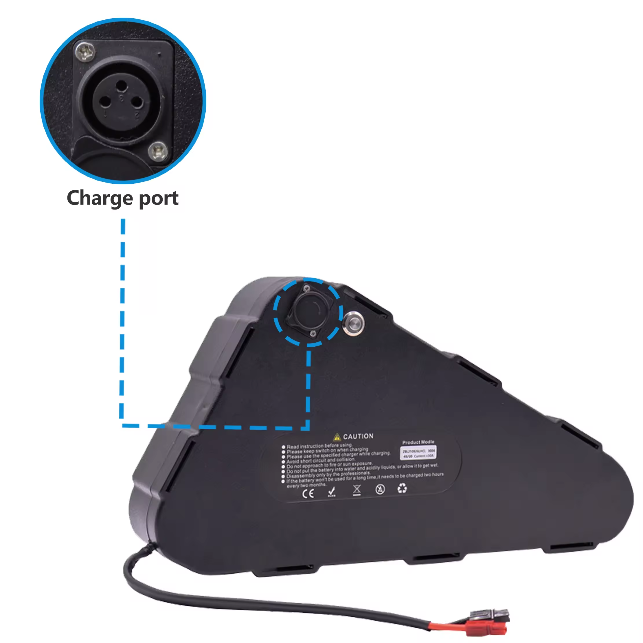 GeB  Hard-Shell Triangle Battery for High-Performance E-Bikes