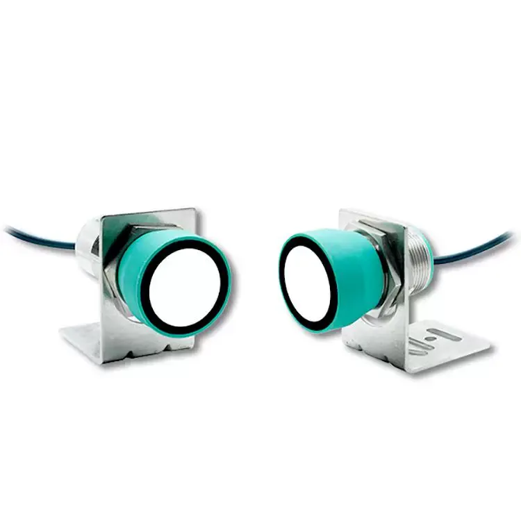 What types of ultrasonic sensors are commonly used in industrial applications?