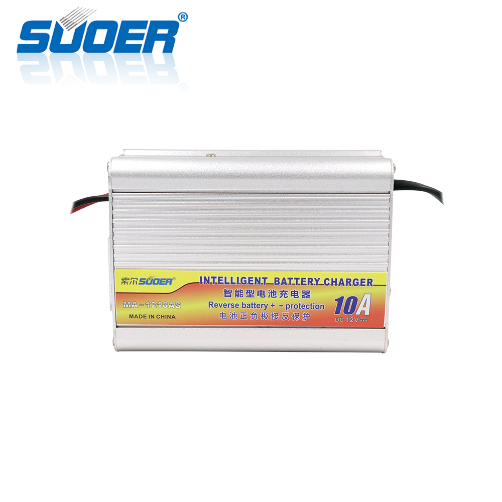 Ma-1210as suoer 12v 10a intelligente carica a acido di piombo auto caricabatterie auto solare