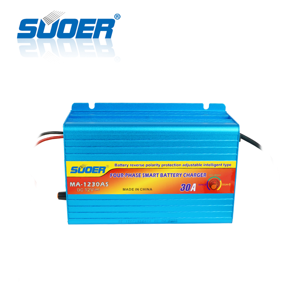 Ma-1230as suoer 12v 30a intelligente carica a acido di piombo auto caricabatterie auto solare