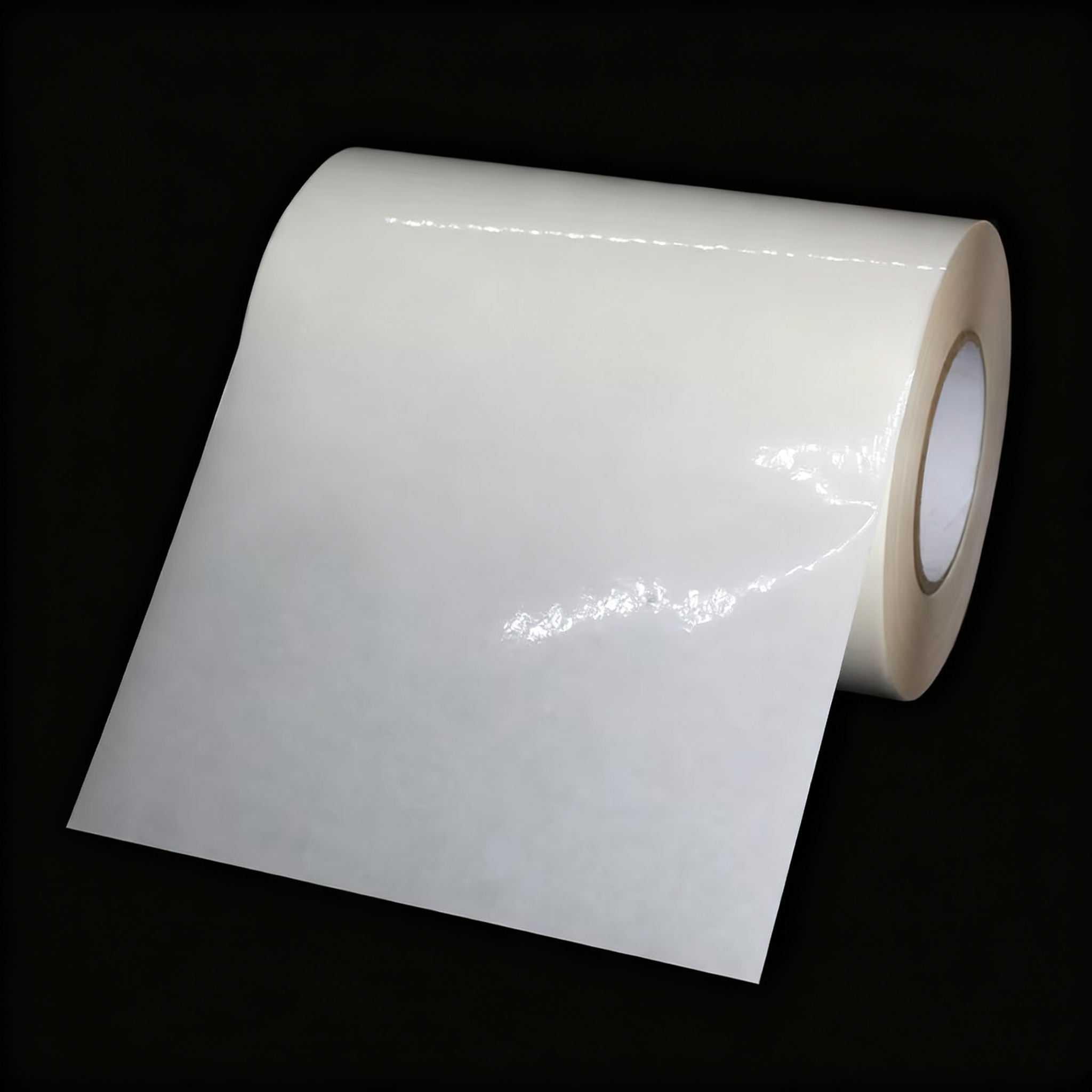 PP PE PET Klar Transparente Selbstklebende Synthetische Folienmaterial Etikettenpapier Jumbo Rolle