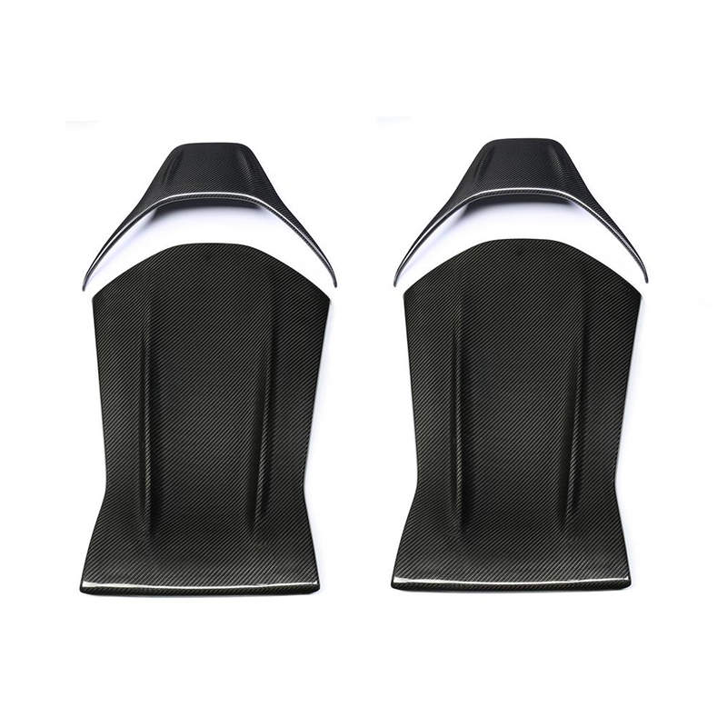 100% Dry Carbon Fiber Seats Cover Backrest Chair Cover For Mercedes Benz W205 C63 Sedan 2014-2019 Back Seat Covers supplier