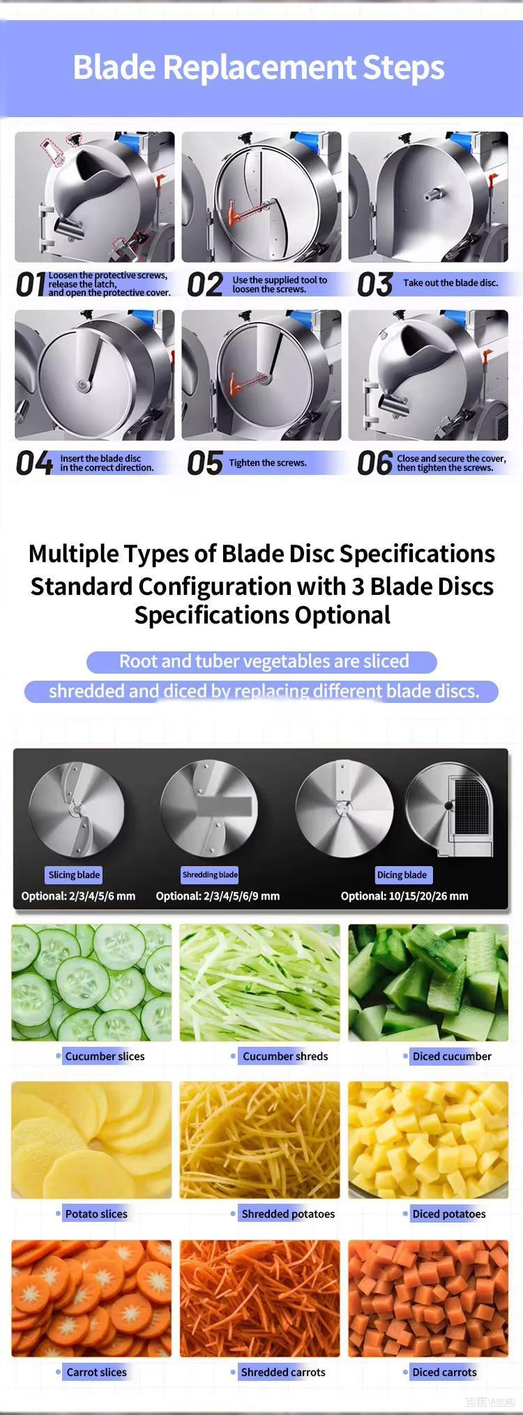 Curved Crescent Stainless Steel Chopper Blade, Vegetable & Meat Slicing Blade for Food Processing Machine manufacture