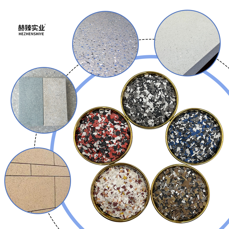 Mica flakes ua li cas los pab paub zoo dua rau decorative concrete