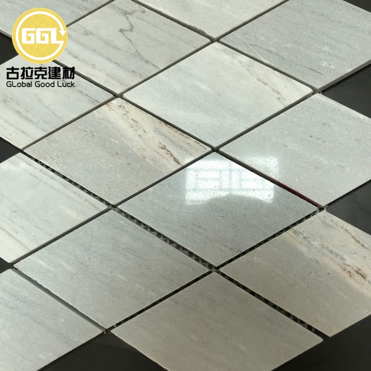 Interior Floor Decor Pallisandro Blue Stone Triangle Marble Wall Mosaics Tile